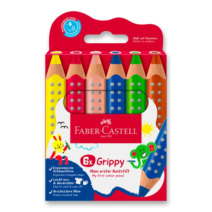 Hauptproduktbild Pastelka Faber-Castell Grippy - 6 barev