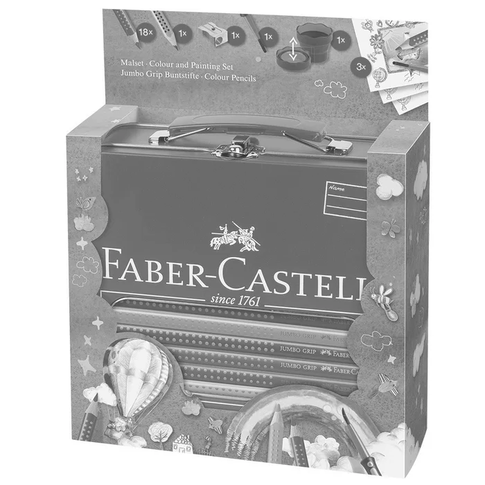 Hauptproduktbild Pastelka Jumbo Grip dárkový kufřík 19ks+ příslušenství Faber Castell 201312