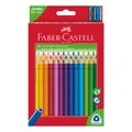 Buntstifte Faber-Castell 116530 Junior Dreieckig 30 Farben + Spitzer