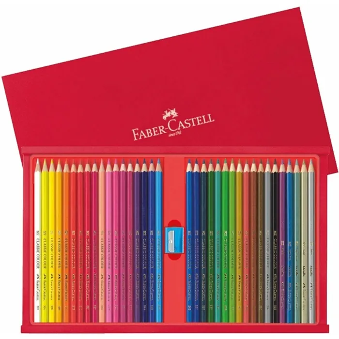 Hauptproduktbild Pastelka šestihranná dřevěný kufřík 36ks (#115837) Faber Castell