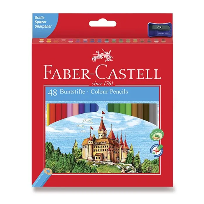 Hauptproduktbild Pastelka šestihranná, pap.krabička 48ks Faber Castell 120148
