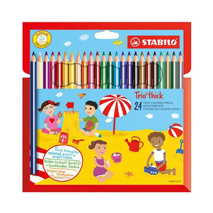 Hauptproduktbild Pastelka Stabilo Trio 24 barev