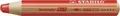 Buntstift, Wasserlinie und Wachsstift in einem STABILO woody 3 in 1 ARTY 6-teiliges Set mit Spitzer