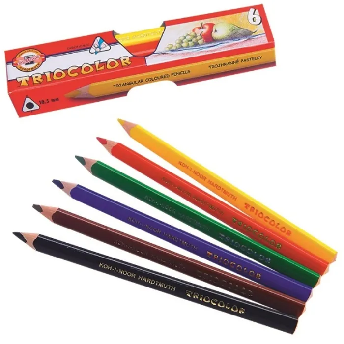 Hauptproduktbild Pastelky 3151/6 trojhranné silné lakované KOH-I-NOOR