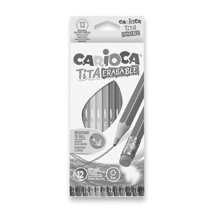 Hauptproduktbild Pastelky Carioca Tita Erasable 12 barev