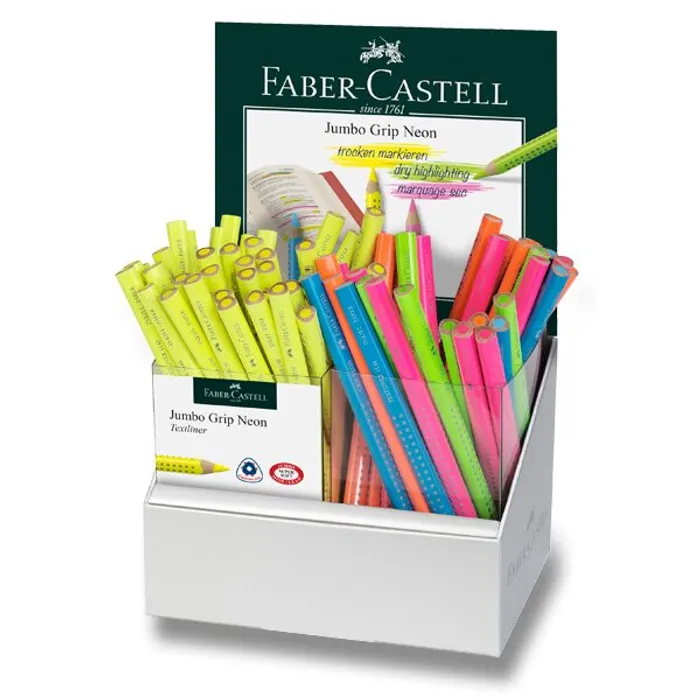 Hauptproduktbild Pastelky Colour Jumbo Grip Neon stojánek, 72 ks