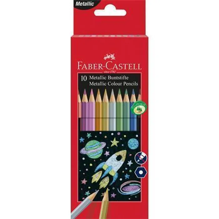 Hauptproduktbild Pastelky Faber-Castell 10 barev, metalické