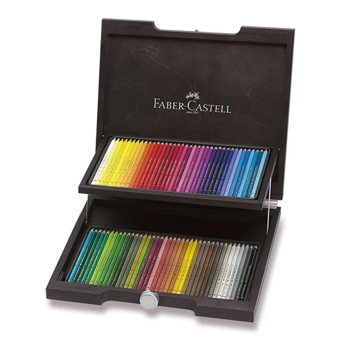 Hauptproduktbild Pastelky Faber-Castell 110072 Polychromos dřevěná kazeta, 72 barev