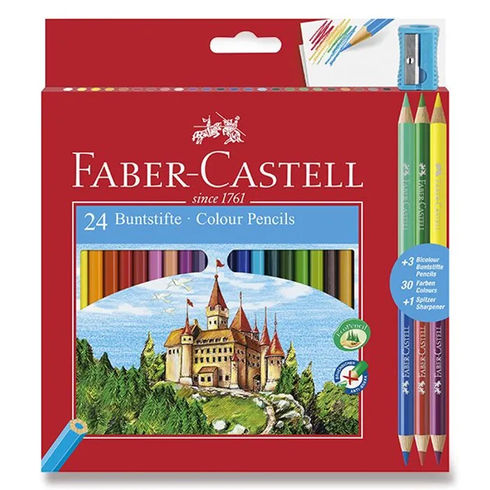 Hauptproduktbild Pastelky Faber-Castell 110324, 24 barev + 6 barev