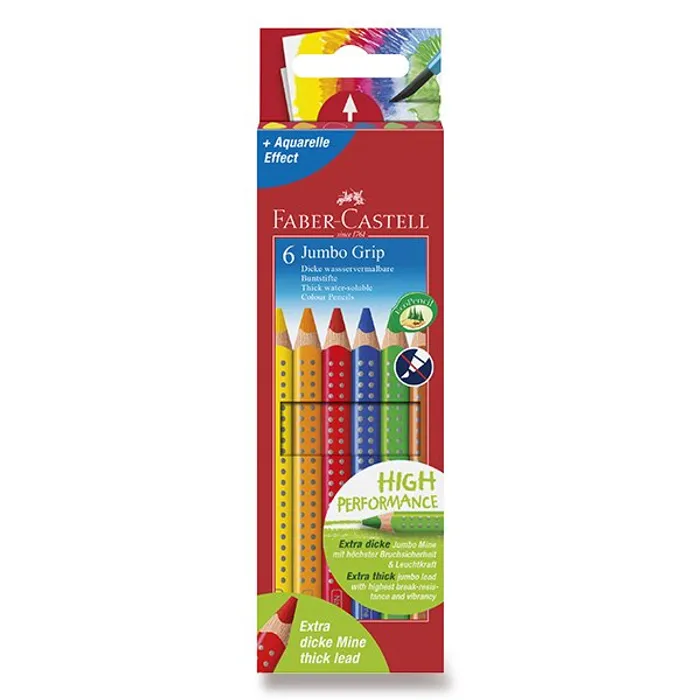Hauptproduktbild Pastelky Faber-Castell 110906 Jumbo Grip 6 barev