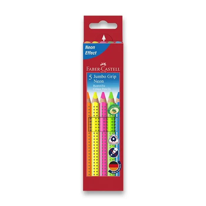 Hauptproduktbild Pastelky Faber-Castell 110994 Jumbo Grip Neon 5 barev