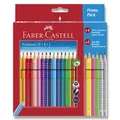 Faber-Castell 201540 Grip 2001 Buntstifte 22 Farben + 2 Graphitstifte