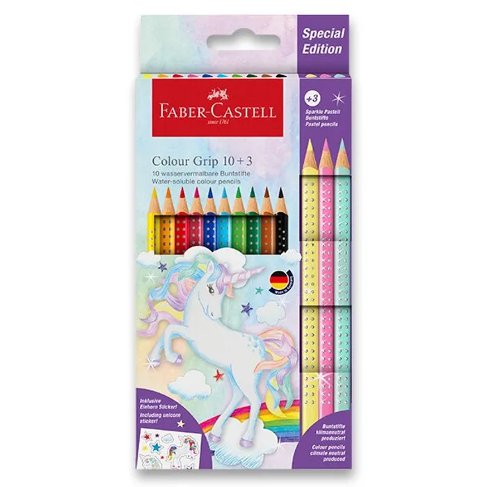 Hauptproduktbild Pastelky Faber-Castell 201542 Colour Grip Unicorn souprava, 13 ks
