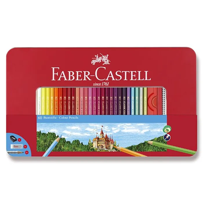 Hauptproduktbild Pastelky Faber-Castell 60 barev + příslušenství