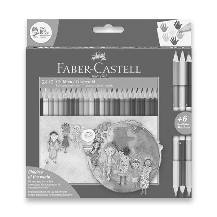 Hauptproduktbild Pastelky Faber-Castell Children of the World 24 barev + 3 ks