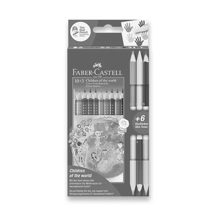 Hauptproduktbild Pastelky Faber-Castell Colour Grip Children of the world 10 barev + 6 barev