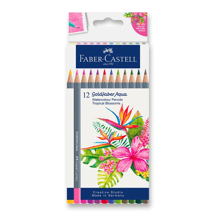 Hauptproduktbild Pastelky Faber-Castell Goldfaber Aqua Tropical Blossoms [12 ks]