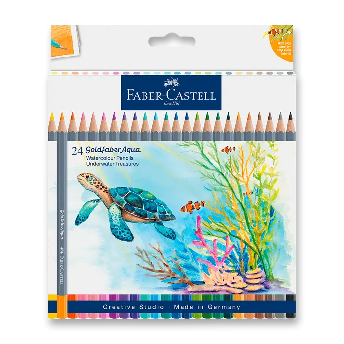 Hauptproduktbild Pastelky Faber-Castell Goldfaber Aqua Underwater Treasures [24 ks]