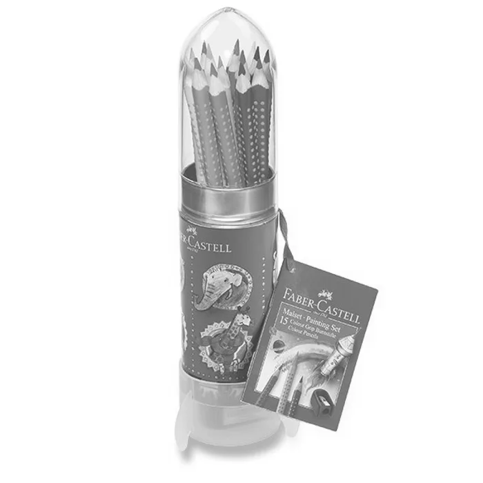 Hauptproduktbild Pastelky Faber-Castell Grip 2001 112457 dárková sada raketa, 15 barev