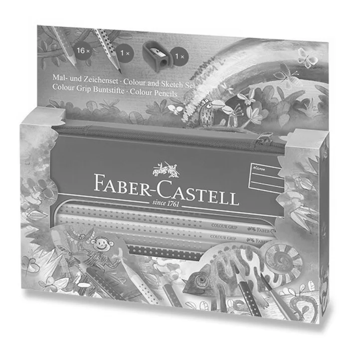 Hauptproduktbild Pastelky Faber-Castell Grip 2001 džungle, 17 ks