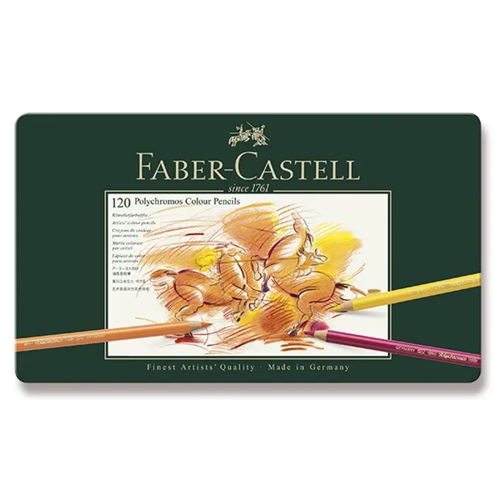 Hauptproduktbild Pastelky Faber-Castell Polychromos plechová krabička, 120 barev