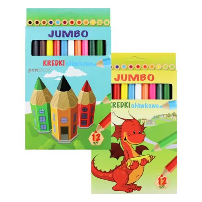 Hauptproduktbild pastelky Jumbo šestihranné 12 ks