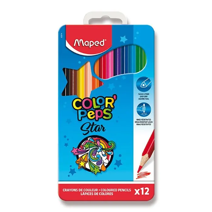 Hauptproduktbild Pastelky Maped Color´Peps Metal Box, 12 barev