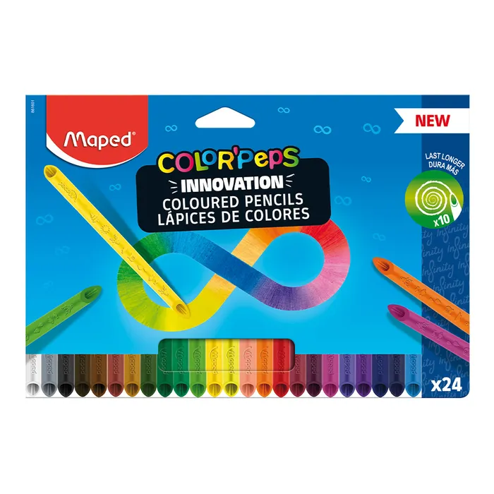 Hauptproduktbild Pastelky Maped Color'Peps Infinity 24 barev