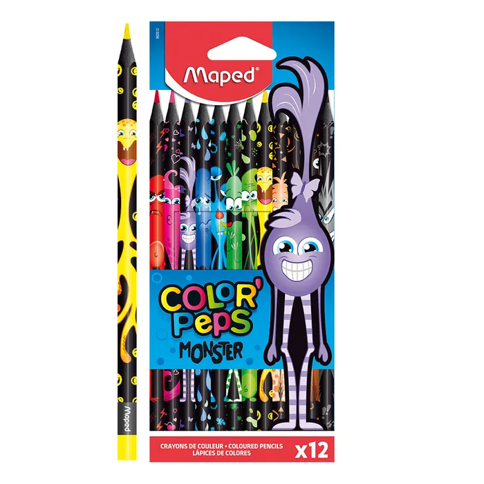 Hauptproduktbild Pastelky Maped Color'Peps Monster 12 barev