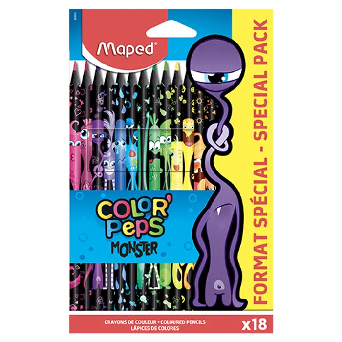 Hauptproduktbild Pastelky Maped Color'Peps Monster 24 barev