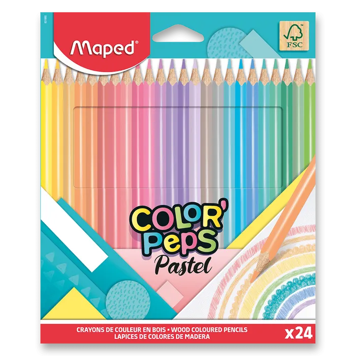 Hauptproduktbild Pastelky Maped Color'Peps Pastel - 24 ks