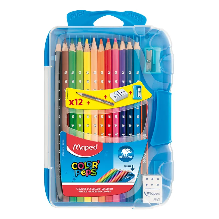 Hauptproduktbild Pastelky Maped Color'Peps Smart Box - 12 barev + doplňky