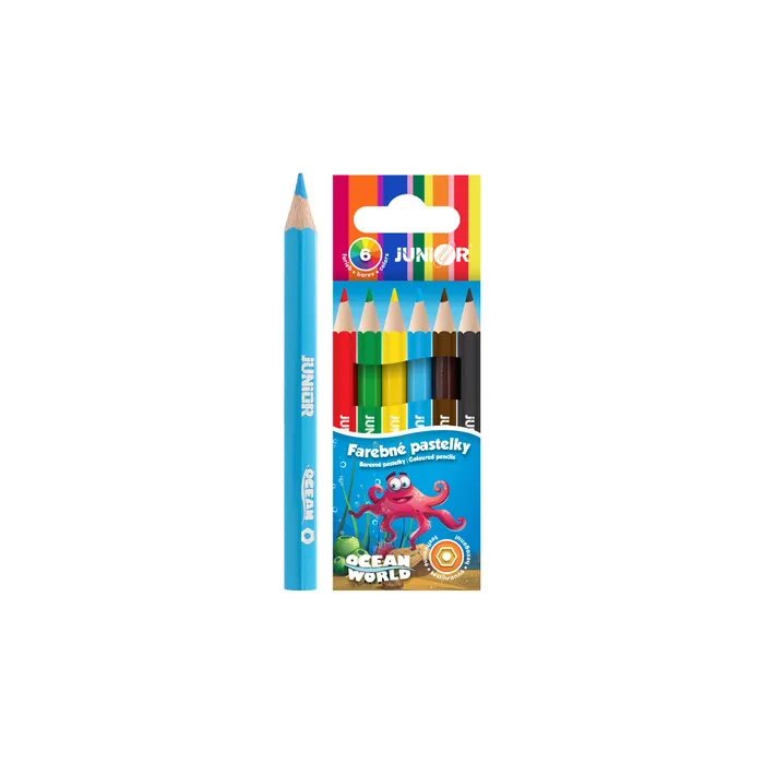 Hauptproduktbild Pastelky Ocean World šestihranné 6 ks, malé