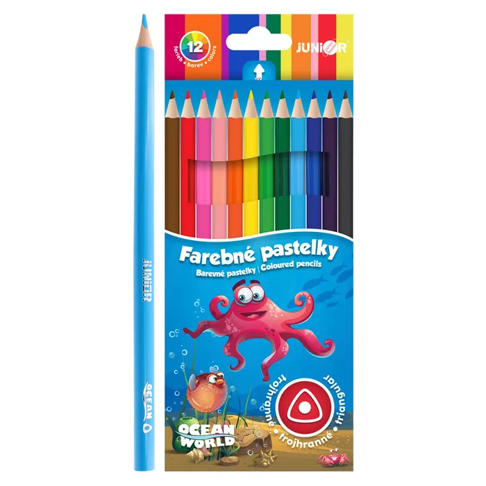 Hauptproduktbild Pastelky Ocean World trojhranné 12ks