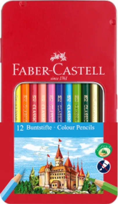 Hauptproduktbild Pastelky šestihranné, dárkový boy 12ks Faber Castell (115801)