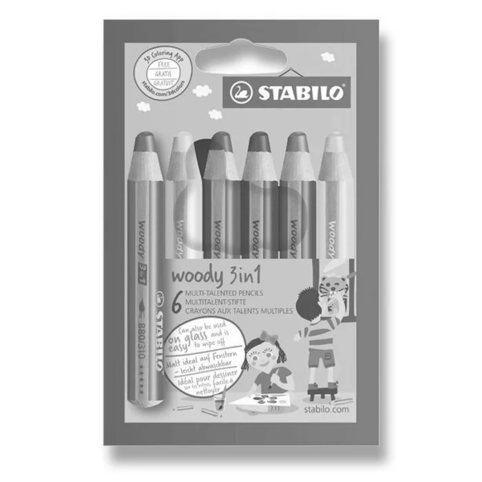 Hauptproduktbild Pastelky Stabilo Woody 3 in 1 6 barev