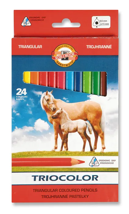 Hauptproduktbild Pastelky Triocolor trojhranné 3144 24 barev