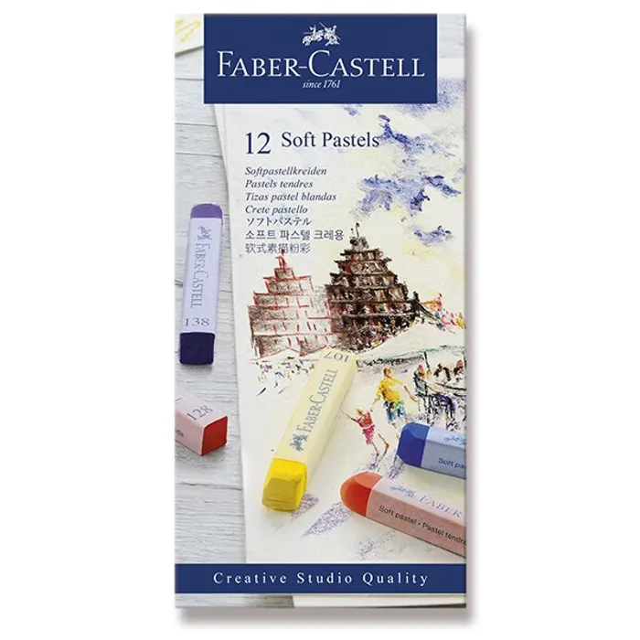 Hauptproduktbild Pastelové křídy Faber-Castell 12 barev