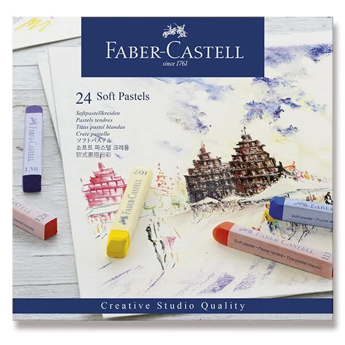 Hauptproduktbild Suché křídy, pap.krabička 24ks  Faber Castell 128324