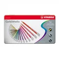 Pastellkreiden STABILO CarbOthello - ARTY+ - 12-teiliges Set in der Dose