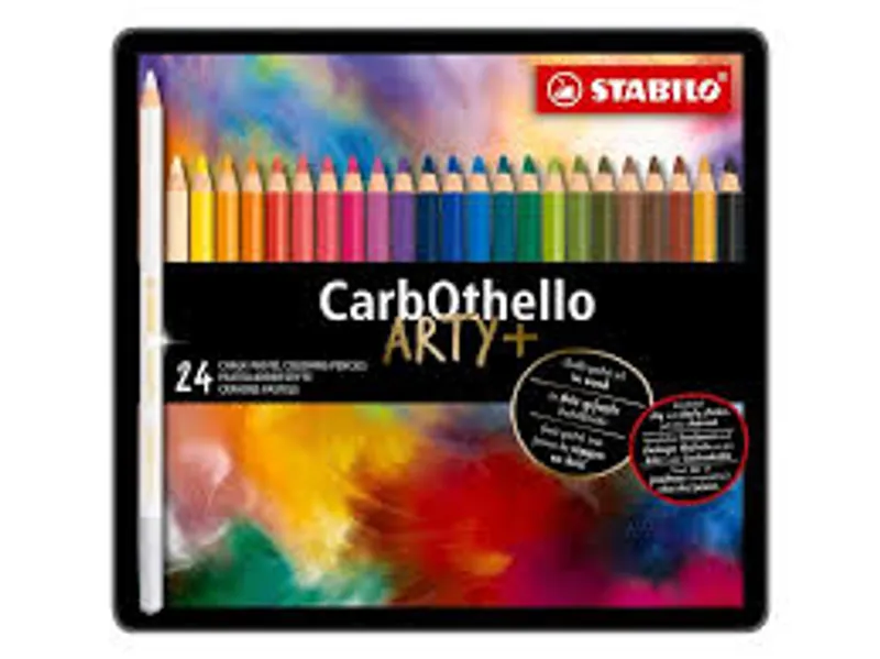 Hauptproduktbild Pastelové křídy STABILO CarbOthello - ARTY+ - 24 ks sada v plechu