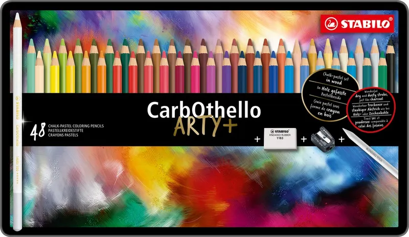 Hauptproduktbild Pastelové tužky STABILO CarbOthello ARTY 48 ks v plechovém pouzdru