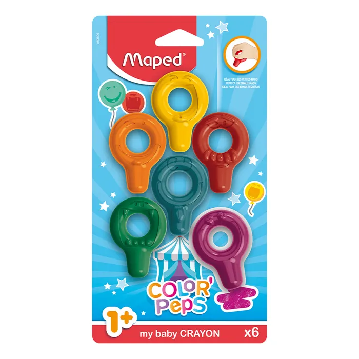 Hauptproduktbild Pastely Maped Color´Peps Baby Crayons 6 barev
