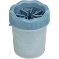 PFOTENREINIGER - Becher zum Reinigen der Pfoten, Silikon/Kunststoff, blau S-M