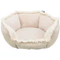 BOHO Bett mit hohem Rand, beige 50 x 50 cm