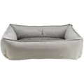 Bett LENI Rechteck mit Rand, Sand/Grau 100 x 70 cm