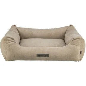 Pelech MATTEO, rechteckig mit Kissenrand, Samtstoff, sandfarben 60 x 50 cm