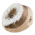 Kugelbett MINOU, beige/braun 35 x 26 x 41 cm