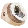 Bettkugel MINOU, beige/braun 41 x 30 x 50 cm