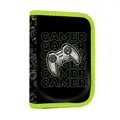 Federmäppchen, 1 S., 2 Klappen, leer, Gamer